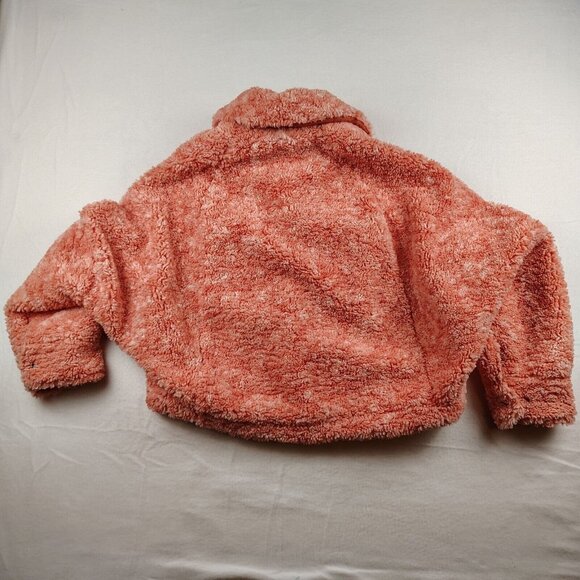 We the Free Jacket Womens XSmall Teddy Swing Faux Fur Peachy Pink - Picture 5 of 14